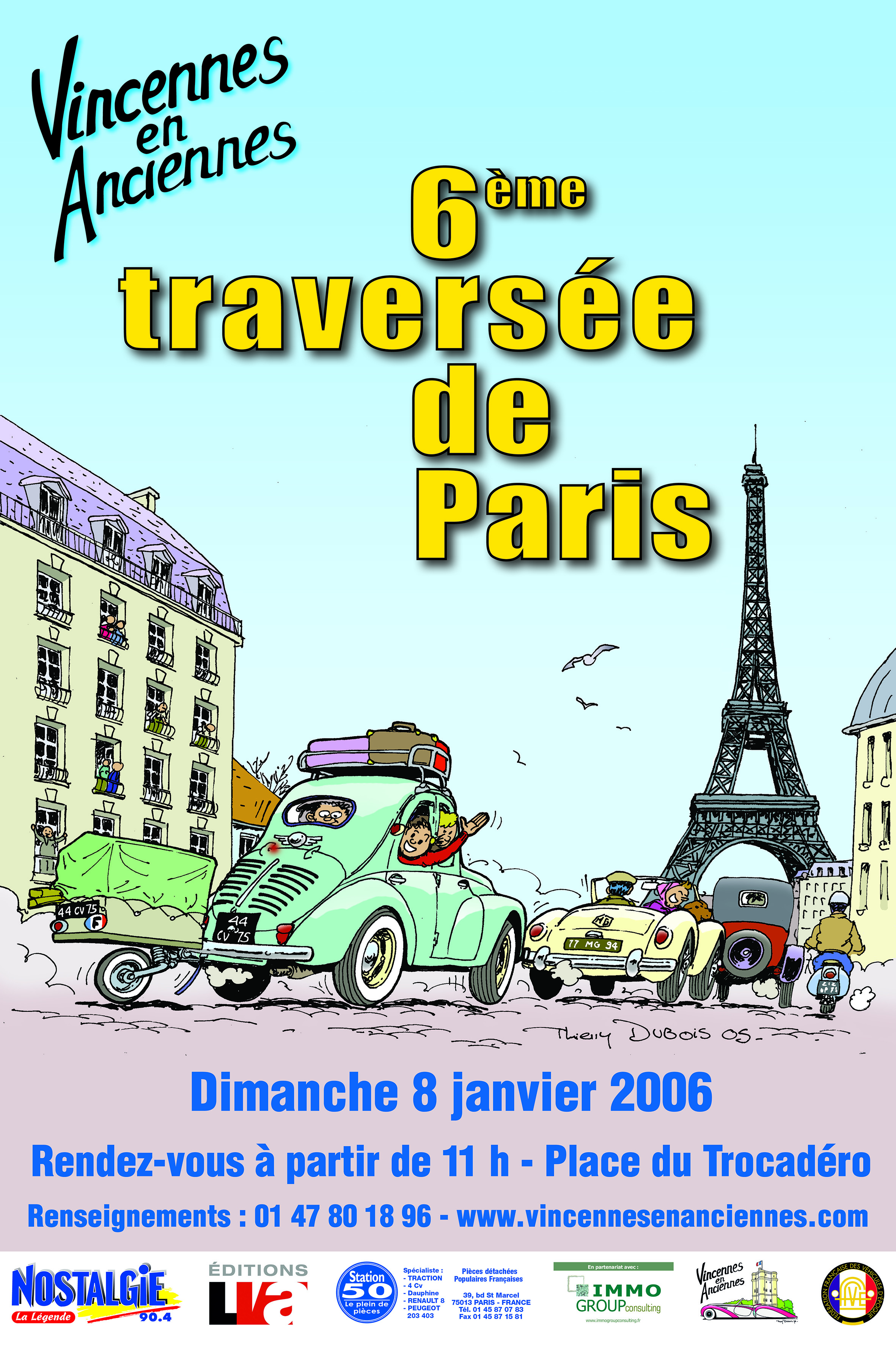 Affiche Traversée de Paris hivernale