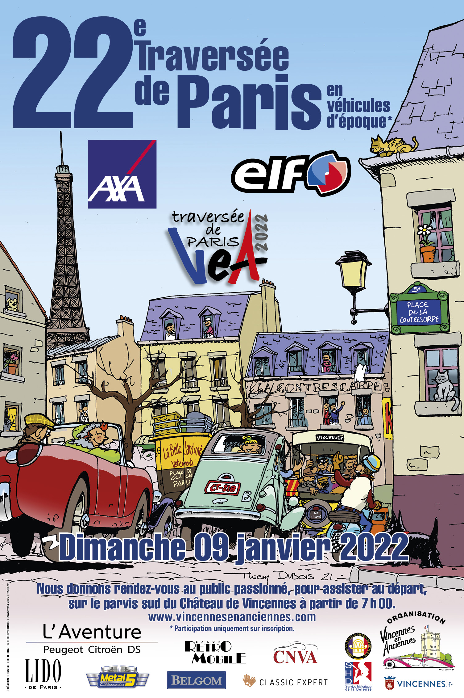 Affiche Traversée de Paris hivernale 2022