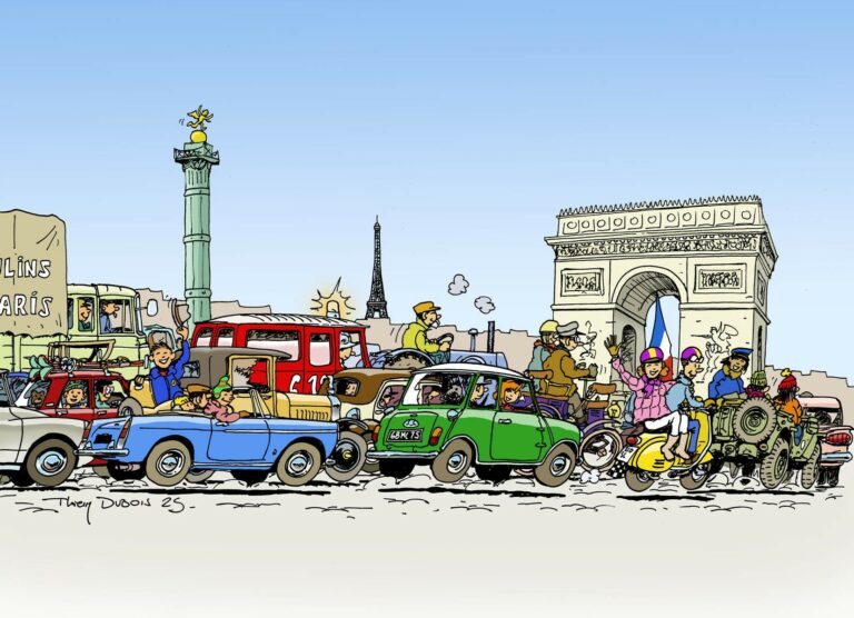 Défilé voitures anciennes Paris